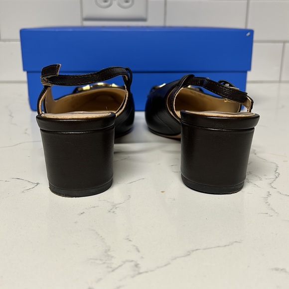 J. McLaughlin Agyness Brown Heels with Horsebit Detail - Picture 4 of 12